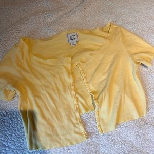 Cropped Button-Up Tee